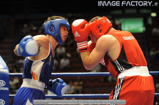 2009-09-06 AIBA World Boxing Championship 1345 - 81kg - Hrvoje Sep CRO - Jeysson Monroy Varela COL